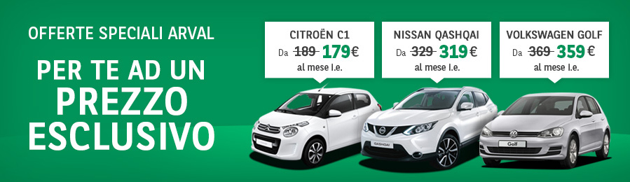 Banner Offerte Arval